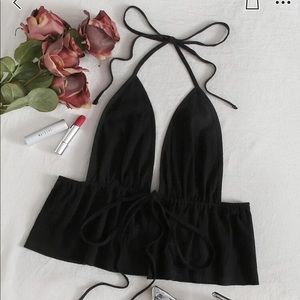 SHEIN Black cropped tank top